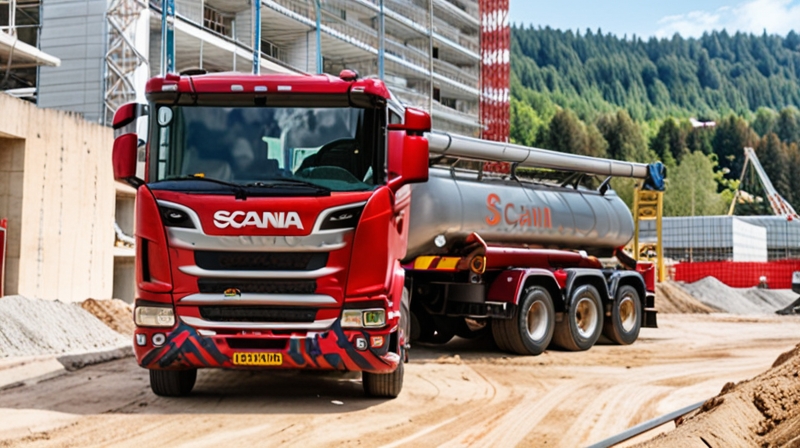 грузовик Scania R650 с полуприцепом